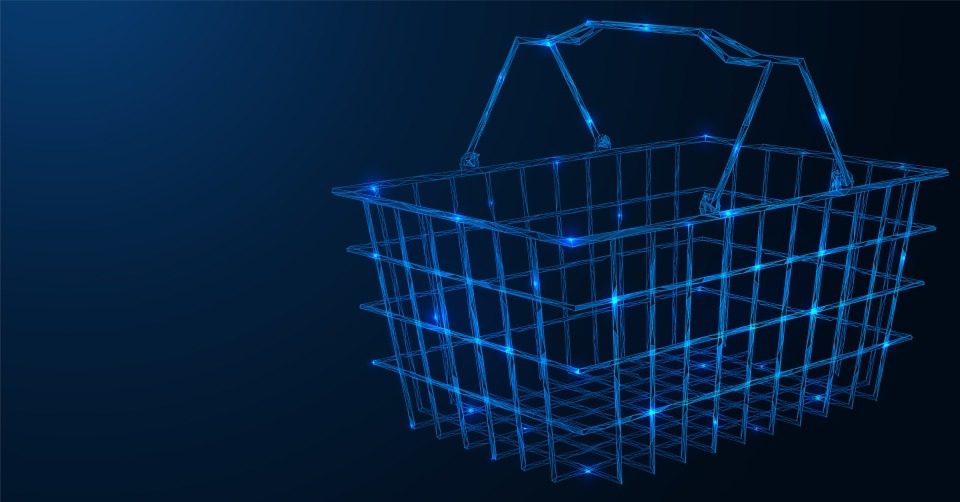 Shopping cart. Online store.